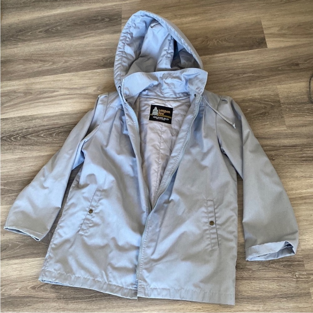 London Fog Womens Gray Raincoat
